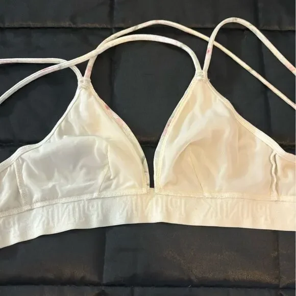 PINK Victoria’s Secret Velvet Floral Print Unlined Bralette Size XS - Picture 4 of 7